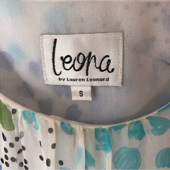 Leona Silk Print Top - Picture 2 of 4